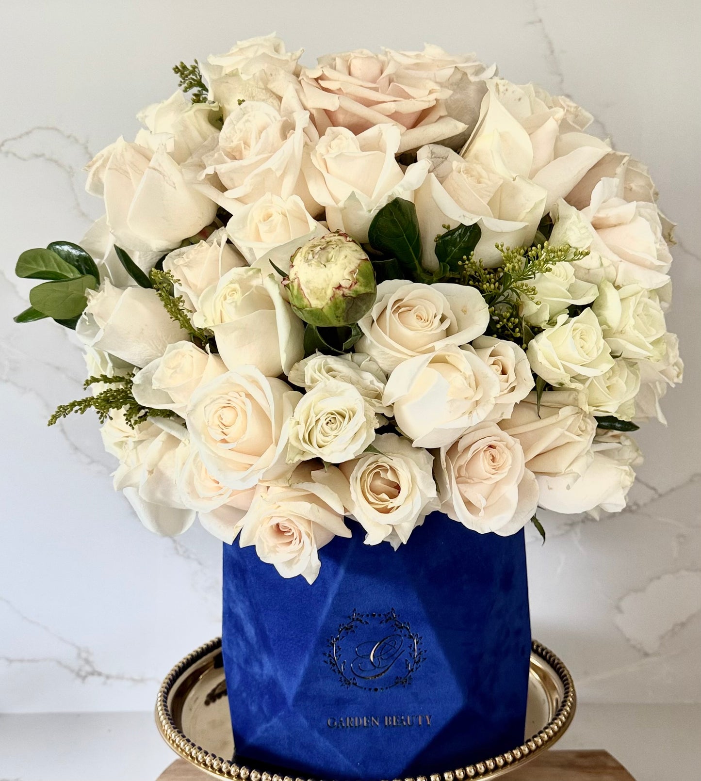 Simple and Elegant ivory or white flowers